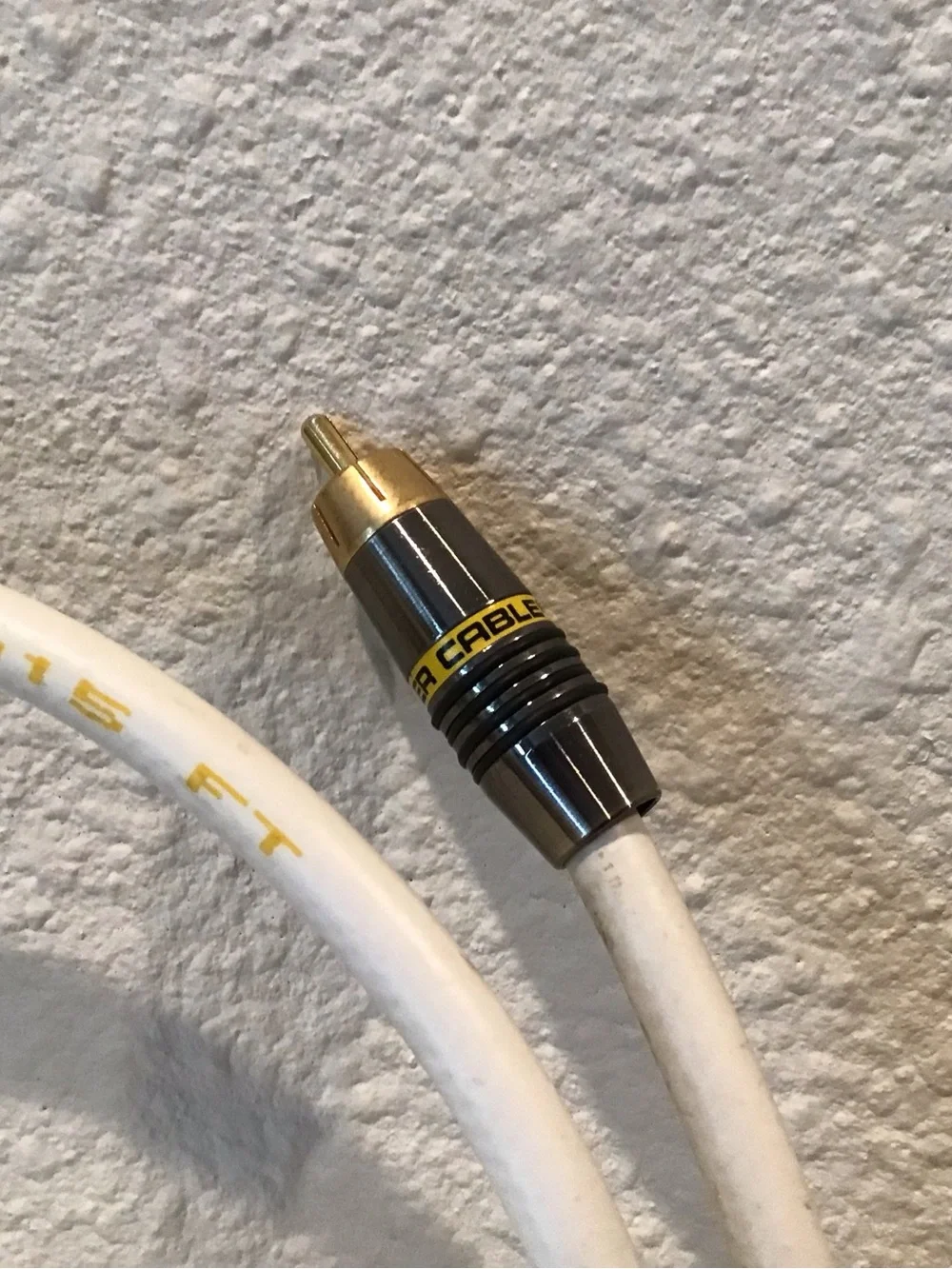 Monster Cable White Gold Male Ends